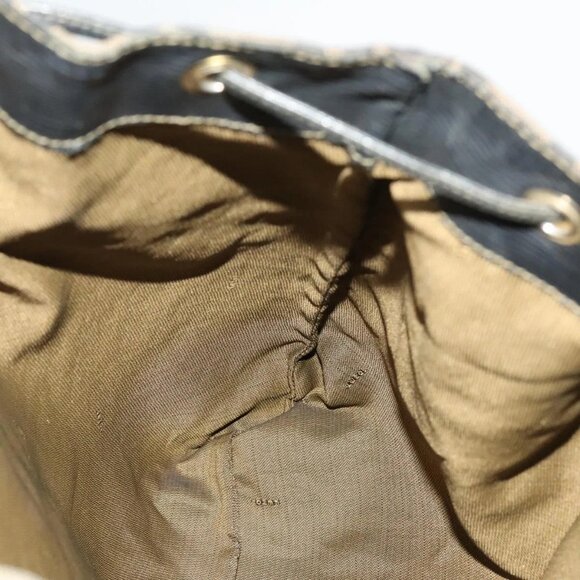 FENDI Zucca Canvas Backpack Brown Black gold Auth ep8792 - Picture 11 of 16